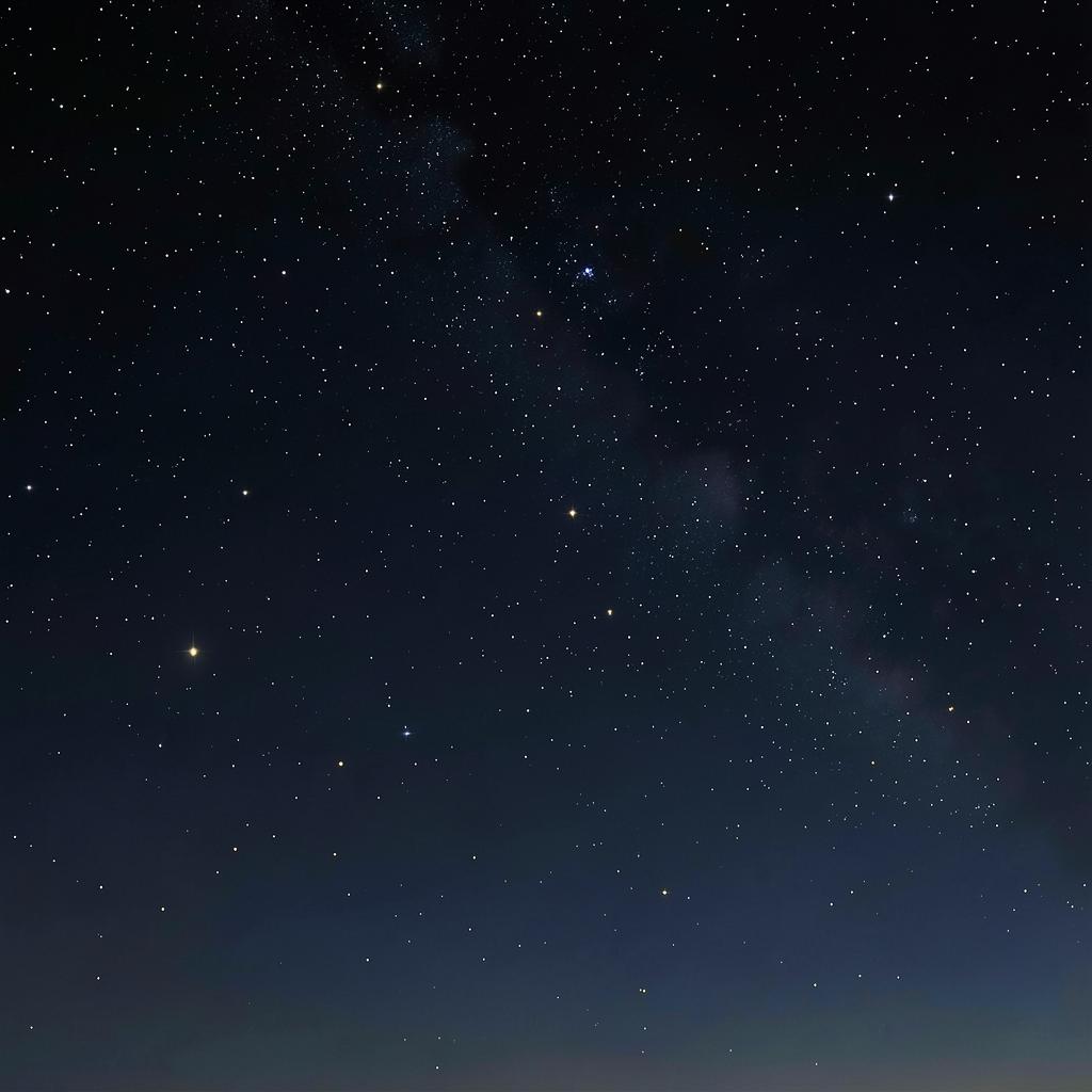 Simple starry night sky